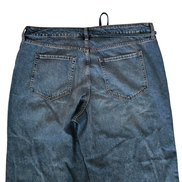 Wild Fable Women's Blue Light Wash Cotton Denim Low Rise Baggy Jean Size 17 - Picture 5 of 16